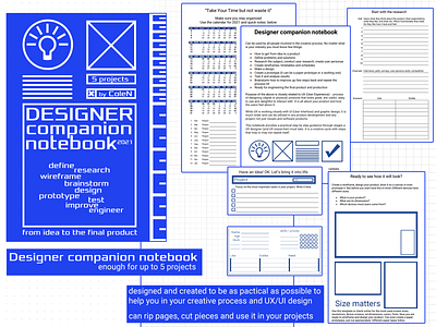 Designer companion notebook book cover cover design design designer notebook ruler ux ux design ux research