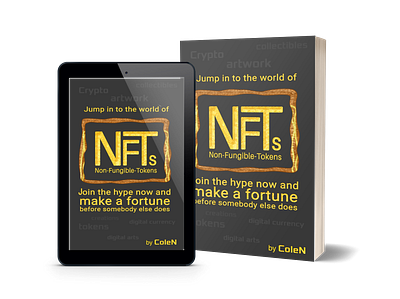 Jump into the world of NFTs amazon book book cover book cover design crypto digital art ebooks nft nftart