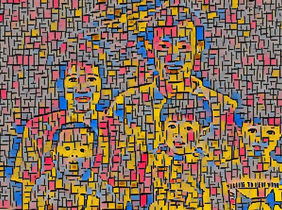 A family portrait abstract art artwork family family portrait