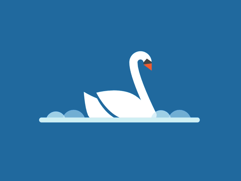 Swans Are Mean animation svg swan