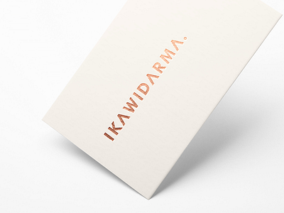 IKA WIDARMA Logo & Name Card design art brand branding branding identity business clean corporate creative design fashion fashion branding identity design logo logo design minimal name card stationery