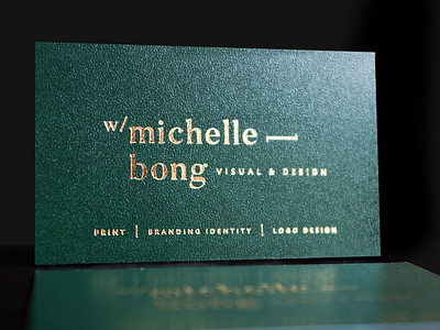 Name Card Design - Michelle Bong abstract art brand branding creative logo logo design name card stationery