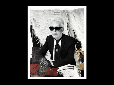 RIP Lagerfeld abstract art art direction book branding branding identity creative design flat graphic graphic design icon identity design illustration logo poster print print design typography vector