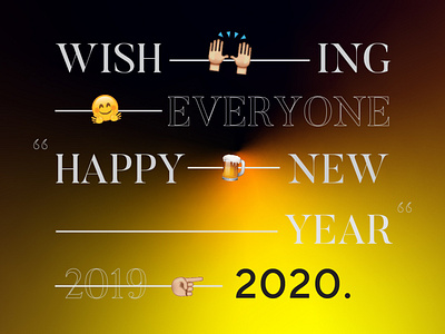 Happy New Year 2020! art art direction branding branding identity creative design graphic graphic design illustration print print design