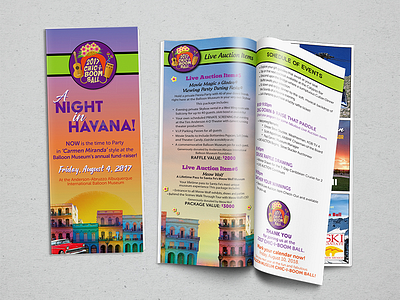 A Night In Havana booklet design layout saddlestitched