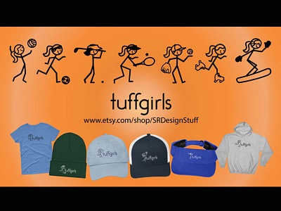 TUFFGIRLS Representing the girls who play hard apparel girl sports girlsports hats hoodies tshirts
