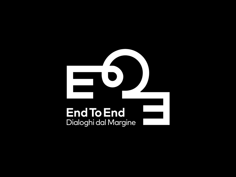 End To End - Dialoghi dal Margine animation branding custom design graphic design logo logo design motion design motion graphic typography vector