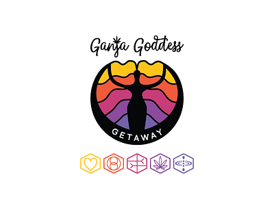 Ganja Goddess Getaway branding logo refinement