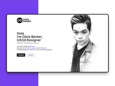 Personal Web Design adobe adobe xd concept design desktop madewithadobexd madewithxd own personal ui ux web website