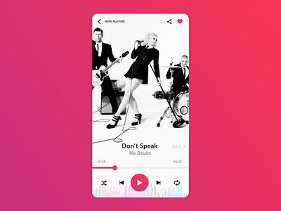 Music Player Concept | DailyUI #009