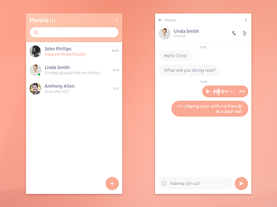 Direct Messaging | Daily UI #013 adobe xd app chat concept dailyui design direct message messaging ui ux