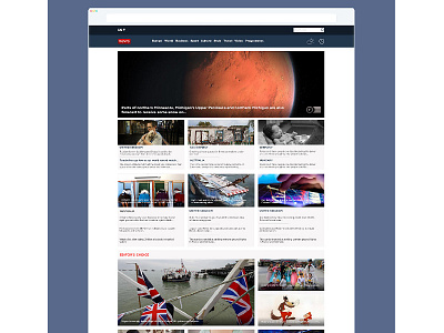 News website design news ui ux web