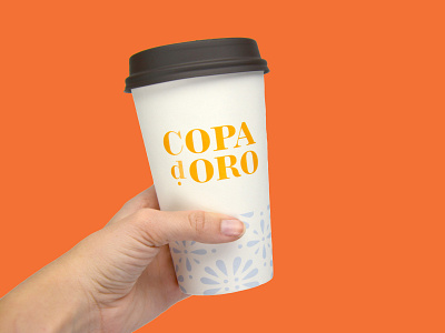 Copa d'Oro To-Go Cup brand identity chocolate packaging packaging design pattern