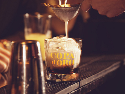 Copa d'Oro Cocktail Mock-Up