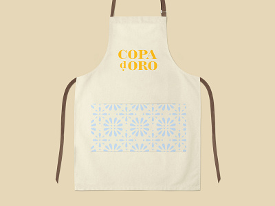 Copa d'Oro Apron Design brand identity logo design mock up pattern small business ideas