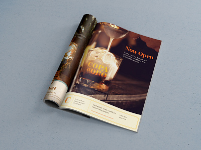 Copa d'Oro Magazine Mock-Up Design advertising brand identity magazine ad mock up