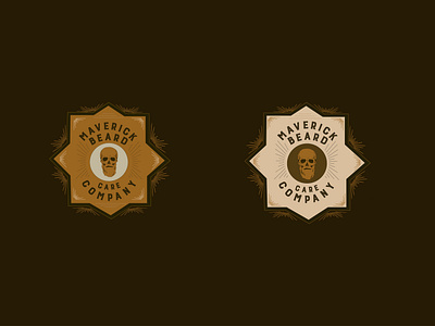 Maverick Beard Care Co. Logo Badges