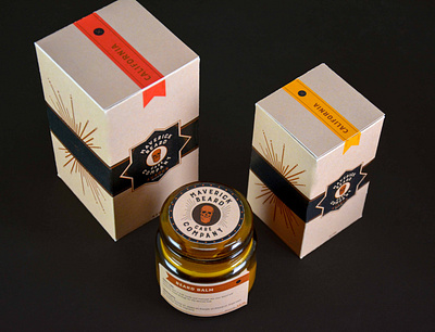 Maverick Beard Care Co. Packaging beard oil brand identity branding design logo logo design packaging design skull logo