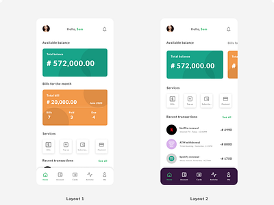 KliQr app landing screen redesign finance finance app management app tracking