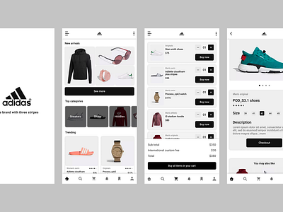 adidas app redesign emmanuel anietie fashion uidesign