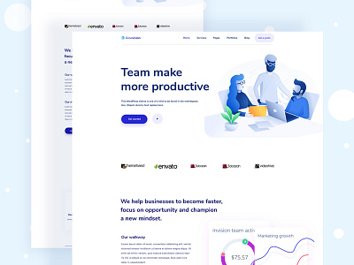 Team management apps landing page 2019 trend about us page app landing page blog page color colorfull design exploration flat design homeapge illustration minimalist pricing page