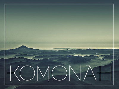 Komonah creation font komonah style typo