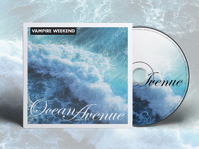 Ocean Avenue album band branding cd design graphic music ocean project sea vampireweekend waves