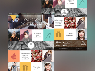 Lookbook webdesign 2015 beanie christmas holidays knit knitwear lookbook webdesign webshop website winter wool