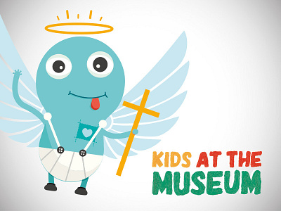 Mascotte - Kids At The Museum illustration kids kids museum mascotte museum puppet