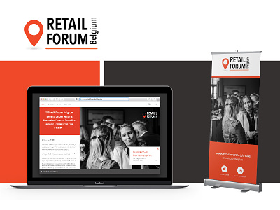 Rebranding | Retail Forum Belgium banner belgium branding company design forum graphics group retail shop webdesign website