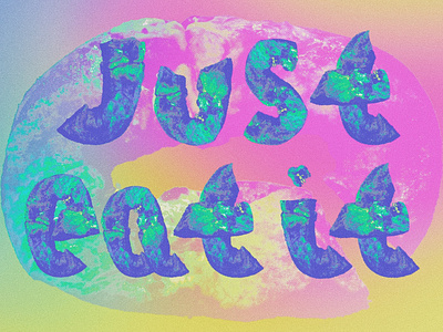just eat it king cake lettering