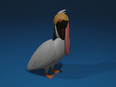 Pelican 3D Render