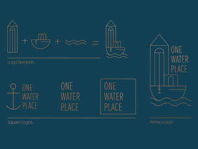 One Water Place Logo Concept brand identity branding branding and identity branding concept branding design digital identity logo logo concept logo design