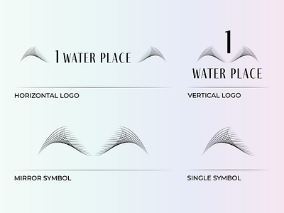 One Water Place Logo Variations for Concept #2