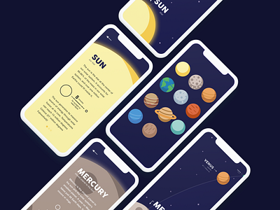 Space Learning App Mockup
