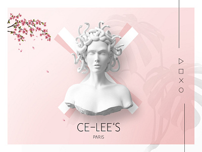 CE-LEES Paris card e shop fashion header product style ui visual widget