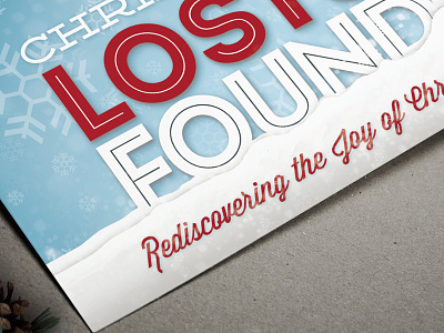 Lost & Found christmas church illustration print