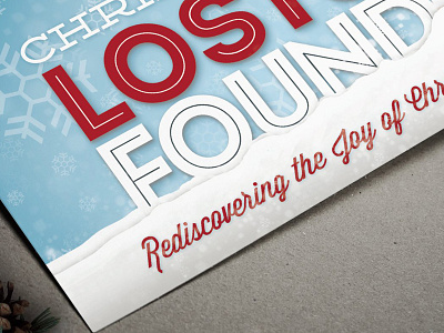 Lost & Found christmas church illustration print