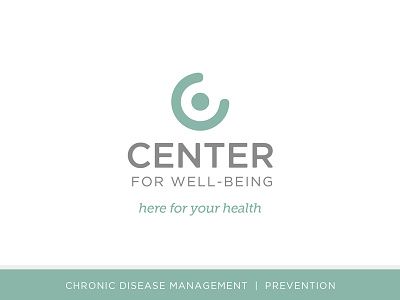 Center For Well-Being brand identity branding illustration logo design
