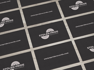 Stolen Pride Records brand identity illustration logo design record label