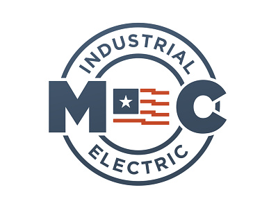 MC Industrial Electric brand identity branding illustration logo design