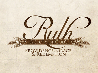 Ruth bible study series ruth