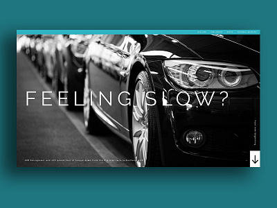 BMW M5 Landing Page UI test