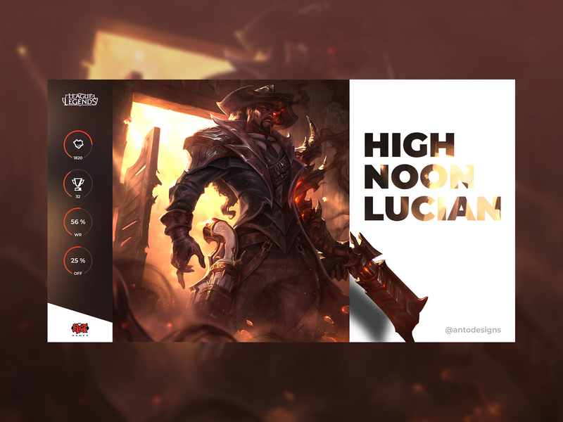 High Noon Lucian LoL by Antonio Nikolov on Dribbble