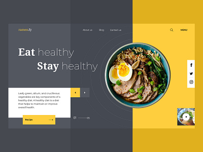 Healthy Living landing page