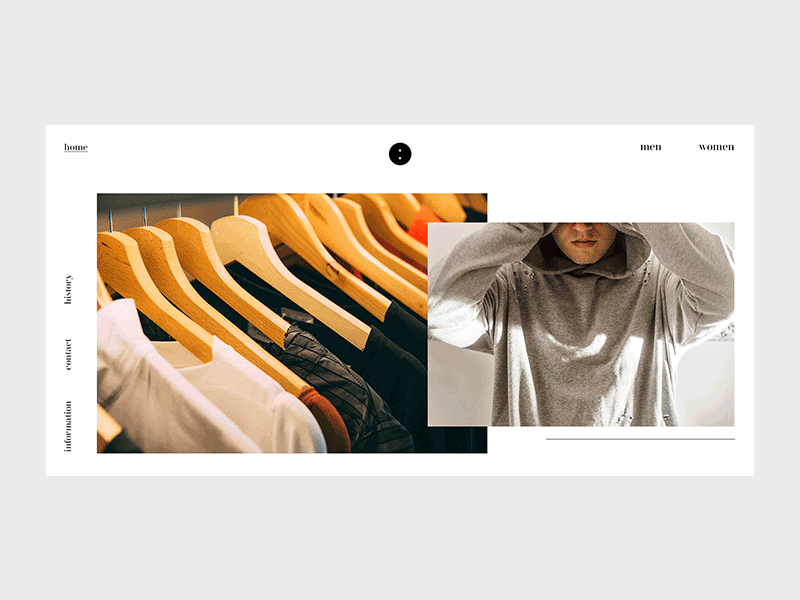 Clothing brand UI abstract aftereffects art design designer graphicdesign graphics homepage illustration landingpage minimalistic mobile mobileapp typography ui user experience user interface ux web webdesign