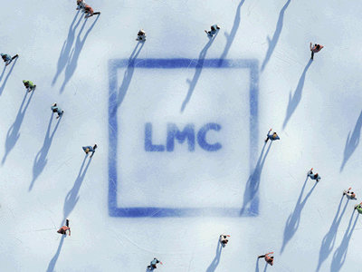 LMC Christmas Sign Off 2020 branding c4d christmas design ice models off people sign skating typography