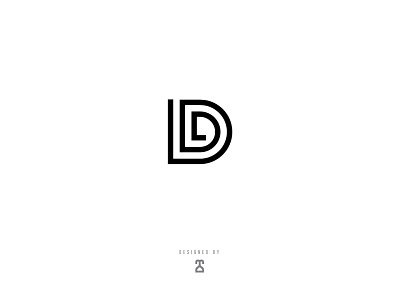D'Labirin branding design elegant icon labirin letter d letter l logo symetri vector