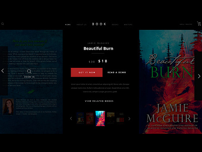 Book Landing Page (above the fold) #DailyUI #DailyUI003