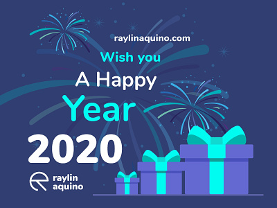 happy New Year 2020 2020 adobexd happynewyear webdesign